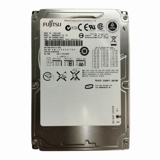 CA06821-B402 Fujitsu 60GB 4.2K RPM ATA-133 2MB Cache 2.5-inch Hard Drive
SKU: CA06821-B402
Weight: 3.00 lbs
Condition: Refurbished
60GB storage capacity tailored for compact systems and legacy laptops
4,200 RPM spindle speed optimized for low power usage and quiet operation
ATA-133 interface delivering up to 133MB/s data transfer rate
2.5-inch form factor ideal for portable and embedded applications