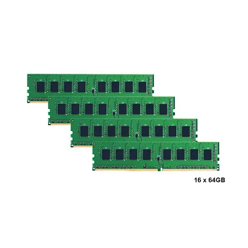 Dell 370-ACKR 1TB Kit (16x64GB) DDR4-2133/PC4-17000 RDIMM 288-Pin CL15 Quad Rank x4 ECC Registered Memory Module