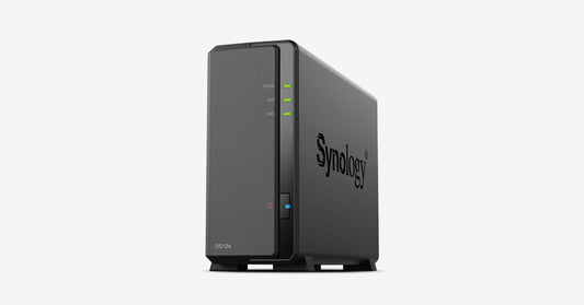 Synology DS124 DiskStation 1x Realtek RTD1619B 1.7GHz Quad-Core 1x 1GB DDR4 Non-ECC 1-Bay LFF SFF SATA 1x Port RJ-45 1GbE LAN
