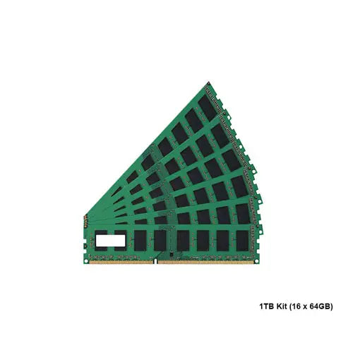 HP G8X84AV 1TB Kit (16x64GB) DDR4-2133/PC4-17000 RDIMM 288-Pin CL15 Quad Rank x4 ECC Registered Memory Module