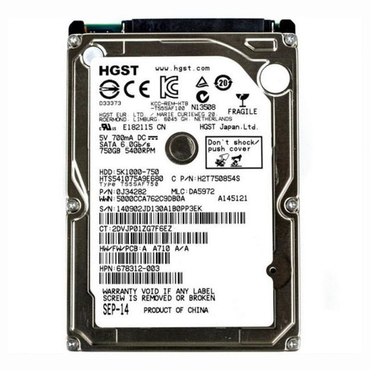 H2T750854S Hitachi 750GB 5.4K RPM 3Gb/s SATA 2.5-inch Hard Drive
SKU: H2T750854S
Weight: 3.00 lbs
Condition: Refurbished
750GB storage capacity for high-volume data storage
5,400 RPM spindle speed for reliable performance
SATA 3Gb/s interface for efficient data transfer
2.5-inch form factor for laptop and compact system compatibility