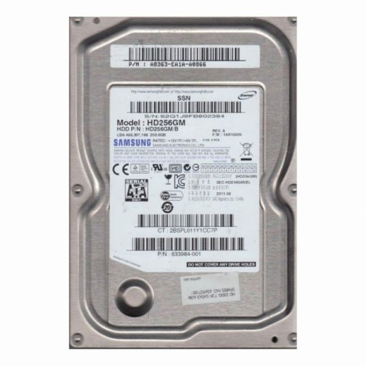HD256GM/B Samsung 250GB 7.2K RPM 6Gb/s SATA 3.5-inch Hard Disk Drive
SKU: HD256GM/B
Weight: 3.00 lbs
Condition: Refurbished
250GB storage capacity ideal for desktop storage needs
7,200 RPM speed for improved data access and responsiveness
SATA 6Gb/s interface for high-speed data transfer
3.5-inch form factor for standard desktop installations
