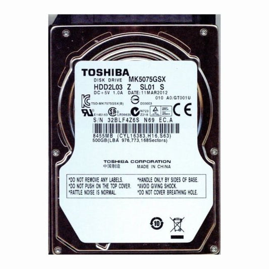 HDD2L03 Toshiba 500GB 5.4K RPM 3Gb/s SATA 2.5-inch Hard Drive
SKU: HDD2L03
Weight: 3.00 lbs
Condition: Refurbished
500GB storage capacity for laptops and compact systems
5,400 RPM spindle speed for quiet and efficient performance
SATA 3Gb/s interface for reliable data transfer
2.5-inch form factor ideal for portable devices