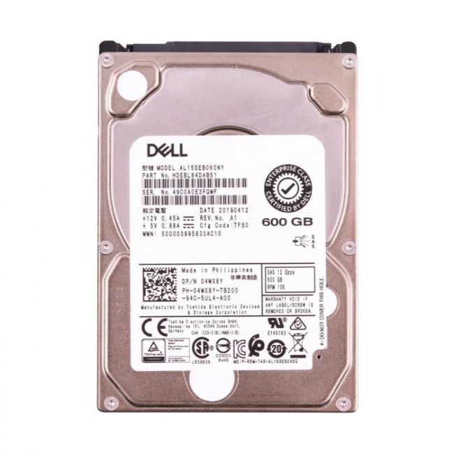 HDEBL84DAB51 Toshiba 600GB 10K RPM 12Gb/s SAS 2.5-inch Hard Disk Drive ...