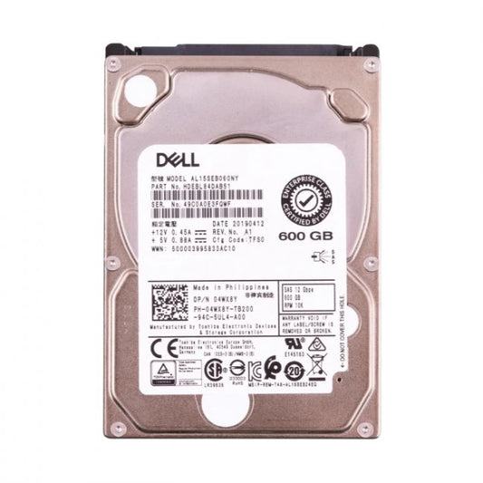 HDEBL84DAB51 Toshiba 600GB 10K RPM 12Gb/s SAS 2.5-inch Hard Disk Drive
SKU: HDEBL84DAB51
Weight: 1.30 lbs
Condition: Refurbished
600GB storage capacity for demanding applications
10,000 RPM spindle speed for rapid data access
12Gb/s SAS interface for high-speed data transfer
