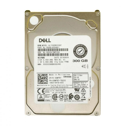 HDEBL85DAB51 Toshiba 300GB 12Gb/s SAS 10000 2.5" 128MB Hard Drive