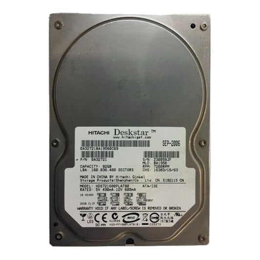 HDS721680PLAT80 Hitachi Deskstar 80GB 7200RPM ATA-133 8MB Cache 3.5-inch Hard Drive
SKU: HDS721680PLAT80
Weight: 3.00 lbs
Condition: Refurbished