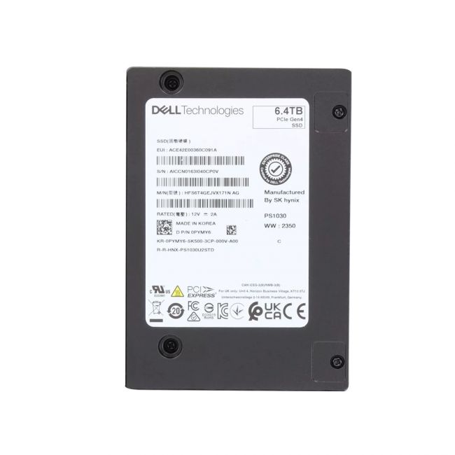HFS6T4GEJVX171N Hynix 6.4TB PCIe Gen 4.0 x4 NVMe Mix Use TLC 2.5-inch Solid State Drive
SKU: HFS6T4GEJVX171N
Weight: 3.00 lbs
Condition:HFS6T4GEJVX171N Hynix 6.4TB PCIe Gen 4.0 x4 NVMe Mix Use TLC 2.5-inch Solid State Drive
SKU: HFS6T4GEJVX171N
Weight: 3.00 lbs
Condition: Refurbished
6.4TB capacity built for mixed-use workloads
PCIe Gen 4.0 x4 NVMe interface for ultra-fast data transfer
TLC NAND flash technology balancing performance and endurance
2.5-inch form factor designed for enterprise storage systems