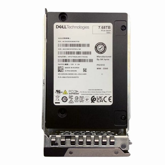 HFS7T6GEJVX171N SK HYNIX 7.68TB PCIe Gen 4.0 x4 NVMe TLC Read Intensive 2.5-inch Solid State Drive DELL OEM
SKU: HFS7T6GEJVX171N
Weight: 3.00 lbs
Condition: Refurbished
7.68TB capacity for massive enterprise storage
PCIe Gen 4.0 x4 NVMe interface delivering ultra-fast data speeds
TLC NAND flash optimized for read-intensive workloads
2.5-inch form factor designed for seamless integration