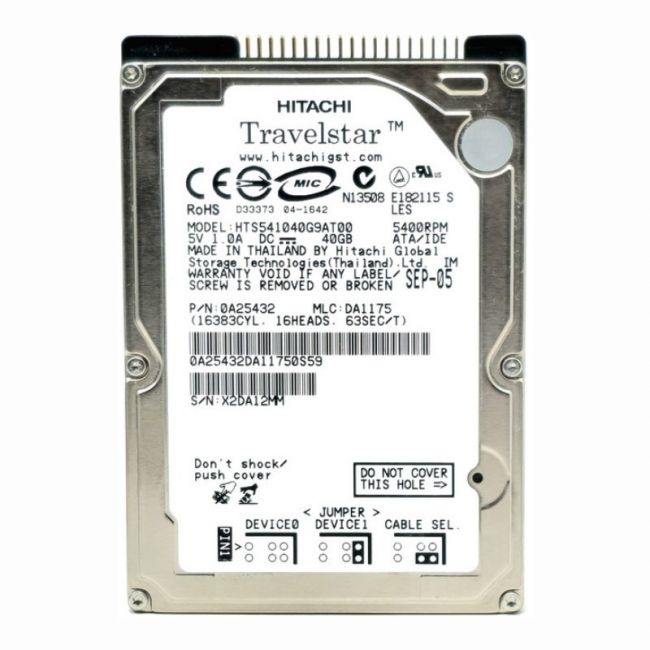 HTE541040G9AT00 Hitachi Travelstar E5K100 40GB 5.4K RPM ATA-100 8MB Cache 2.5-inch Internal Hard Drive
SKU: HTE541040G9AT00
Weight: 3.00 lbs
Condition: Refurbished
40GB storage capacity designed for portable storage needs
5,400 RPM spindle speed for reliable performance
ATA-100 interface for compatibility with older systems
8MB cache for efficient data handling and retrieval