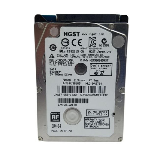 HTS545050A7E362 Hitachi Travelstar Z5K500 500GB 5.4K RPM SATA 3Gb/s 16MB Cache 2.5 Inch Hard Drive
SKU: HTS545050A7E362
Weight: 3.00 lbs
Condition: Refurbished
✔ 500GB capacity with 5400 RPM speed for reliable storage
✔ 16MB cache and SATA 3Gb/s interface for smooth data transfer
✔ 2.5" form factor, ideal for laptops and portable storage
