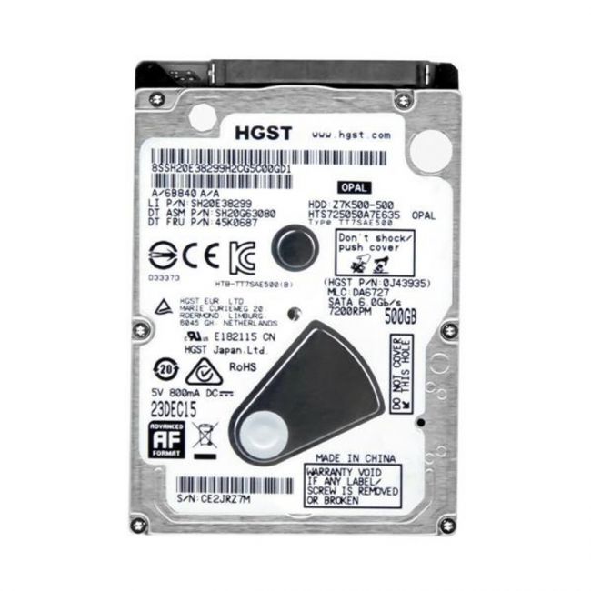 HTS725050A7E635 Hitachi Travelstar Z7K500 500GB 7200RPM SATA 6GB/s 32MB Cache 2.5-inch Hard Drive
SKU: HTS725050A7E635
Weight: 3.00 lbs
Condition: Refurbished
✔ 500GB capacity with 7200 RPM speed for fast performance
✔ 32MB cache and SATA 6Gb/s interface for efficient data transfers
✔ 2.5" form factor, perfect for laptops and portable storage solutions