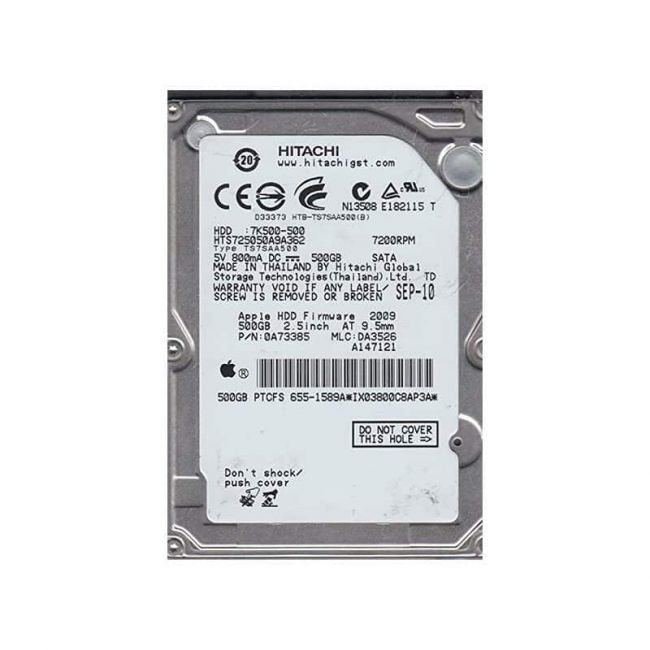 HTS725050A9A362 Hitachi Travelstar 7K500 500GB 7200RPM SATA 3GB/s 16MB Cache 2.5-inch Hard Drive
SKU: HTS725050A9A362
Weight: 3.00 lbs
Condition: Refurbished
✔ 500GB capacity with 7200 RPM speed for fast performance
✔ 16MB cache and SATA 3.0Gb/s interface for efficient data transfer
✔ 2.5" form factor, designed for laptops and portable devices