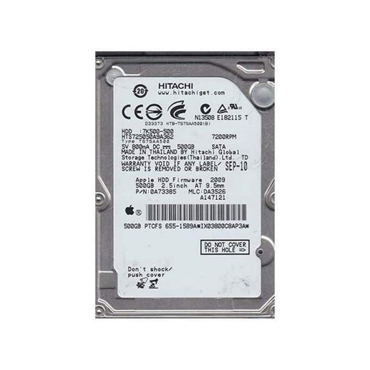 HTS725050A9A362 Hitachi Travelstar 7K500 500GB 7200RPM SATA 3GB/s 16MB Cache 2.5-inch Hard Drive
SKU: HTS725050A9A362
Weight: 3.00 lbs
Condition: Refurbished
✔ 500GB capacity with 7200 RPM speed for fast performance
✔ 16MB cache and SATA 3.0Gb/s interface for efficient data transfer
✔ 2.5" form factor, designed for laptops and portable devices