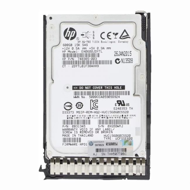HUC156060CSS20 Hitachi Ultrastar C15K600 600GB 15K RPM 12Gb/s SAS 512n 128MB Cache 2.5-Inch Enterprise Hard Disk Drive
