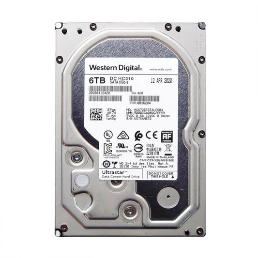 HUS726T6TALE604 Western Digital 6TB 7200RPM SATA 6Gb/s 512e 3.5" HDD