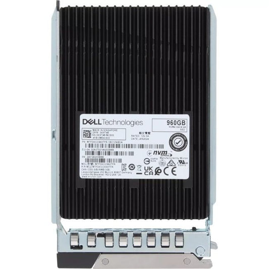 KXT48 Dell 960GB DC PCIe Gen 4.0 x4 NVMe Read Intensive U.2 Solid State Drive with Carrier
SKU: KXT48
Weight: 3.00 lbs
Condition: Refurbished
960GB capacity optimized for read-intensive workloads
PCIe Gen 4.0 x4 NVMe interface for ultra-fast data transfer
Read-intensive design balances speed with endurance
U.2 form factor with carrier for easy integration