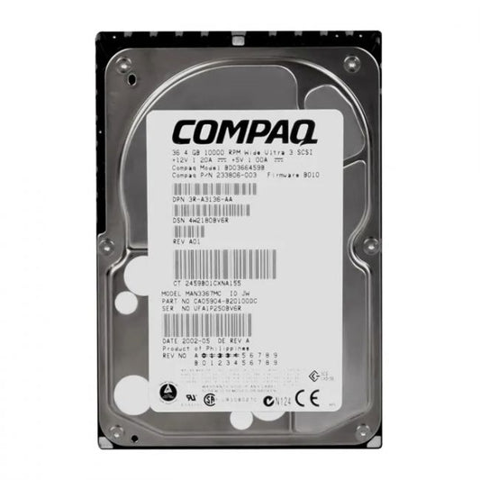 MAN3367MC Fujitsu 36GB 10K RPM Ultra-160 SCSI 8MB Cache 3.5-inch Hard Drive 