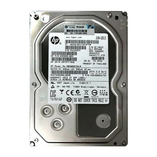 MB4000ECWLR HP 4TB 7.2K RPM 3Gb/s SATA 128MB Cache 3.5-Inch Hard Drive