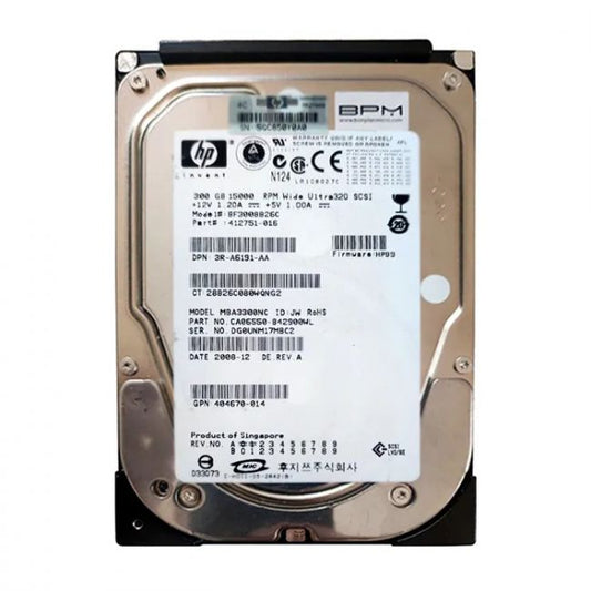 MBA3300NC Fujitsu 300GB 15K RPM Ultra-320 SCSI 8MB Cache 3.5-inch Hard Drive
SKU: MBA3300NC
Weight: 3.00 lbs
Condition: Refurbished
300GB storage capacity for high-performance storage needs
15,000 RPM speed for fast data access and retrieval
Ultra-320 SCSI interface for enhanced data transfer rates
8MB cache for improved data handling and efficiency