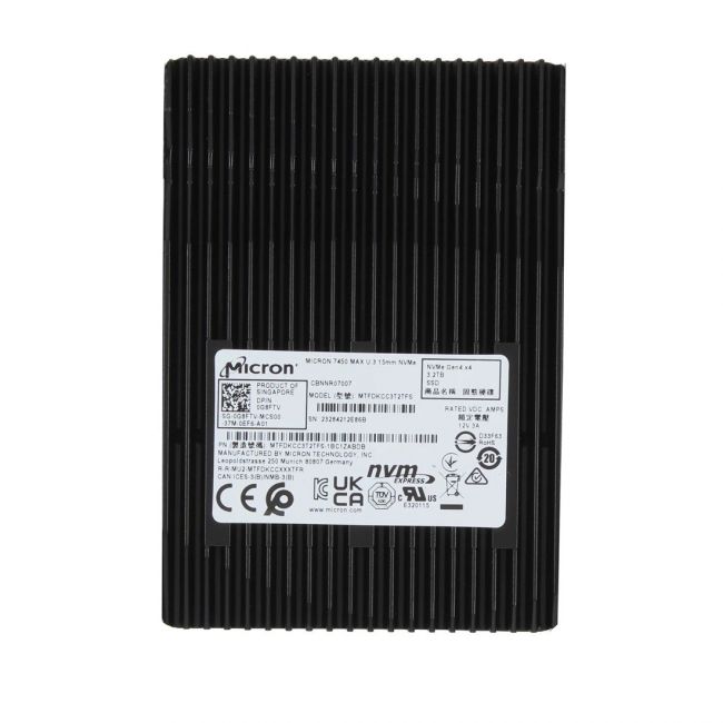 MTFDKCC3T2TFS-1BC1ZABDB Micron 7450 MAX 3.2TB PCIe Gen 4.0 x4 NVMe U.3 Solid State Drive Dell OEM
SKU: MTFDKCC3T2TFS-1BC1ZABDB
Weight: 3.00 lbs
Condition: Refurbished
3.2TB capacity built for high-performance enterprise workloads
PCIe Gen 4.0 x4 NVMe interface for ultra-fast data throughput
U.3 form factor offering flexibility in modern server deployments
Dell OEM drive featuring Micron 7450 MAX series reliability