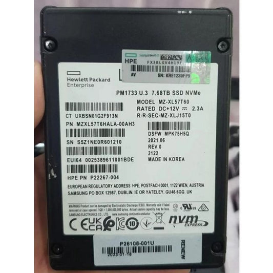 MZ-XL57T60 Samsung 7.68TB PCIe Gen 4.0 x4 NVMe RI SFF SC U.3 Solid State Drive
SKU: MZ-XL57T60
Weight: 3.00 lbs
Condition: Refurbished
7.68TB capacity designed for read-intensive workloads
PCIe Gen 4.0 x4 NVMe interface for ultra-fast data transfer
Read-intensive NAND technology optimized for endurance
U.3 small form factor (SFF) suitable for high-density storage