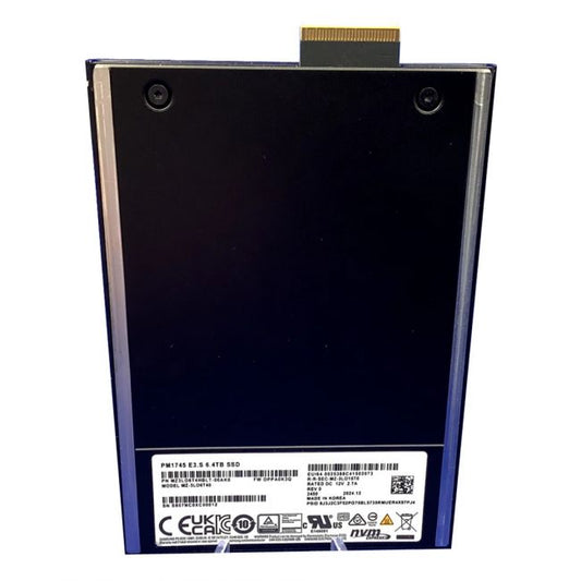 MZ3LO6T4HBLT-00AK0 Samsung PM1745 6.4TB PCIe Gen 5.0 x4 NVMe E3.S 2.5-inch Solid State Drive
SKU: MZ3LO6T4HBLT-00AK0
Weight: 3.00 lbs
Condition: Refurbished
6.4TB capacity NVMe SSD with PCIe Gen 5.0 x4 interface
E3.S 2.5-inch form factor for high-density storage
Samsung PM1745 controller for enterprise-grade performance
Optimized for ultra-fast data transfer and reliability