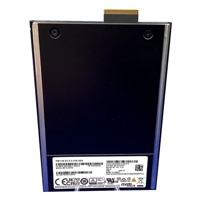 MZ3LO6T4HBLT Samsung PM1745 6.4TB PCIe Gen 5.0 x4 NVMe E3.S 2.5-inch Solid State Drive
SKU: MZ3LO6T4HBLT
Weight: 3.00 lbs
Condition: Refurbished
6.4TB NVMe SSD with PCIe Gen 5.0 x4 interface
E3.S 2.5-inch form factor for versatile deployment
Samsung PM1745 controller for high performance
Designed for enterprise-grade endurance and speed