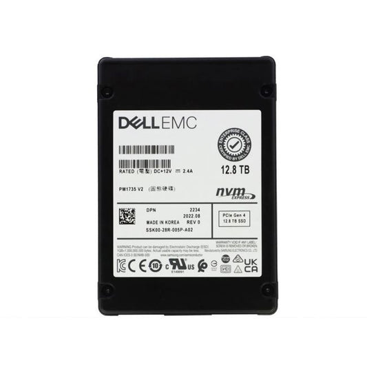 MZWLJ12THALA-00AD3 Samsung PM1735 12.8TB PCIe Gen 4.0 x8 NVMe Mixed Use 2.5-inch Solid State Drive DELL OEM
SKU: MZWLJ12THALA-00AD3
Weight: 3.00 lbs
Condition: Refurbished
12.8TB capacity for large-scale storage needs
PCIe Gen 4.0 x8 NVMe interface for ultra-high-speed data transfer
Mixed use NAND flash designed for balanced endurance and performance
2.5-inch form factor compatible with enterprise storage solutions