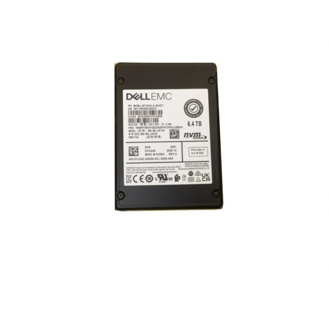 MZWLJ6T4HALA-000D7 Samsung PM1735 6.4TB PCIe 4.0 x8 NVMe 2.5-inch Solid State Drive DELL OEM
SKU: MZWLJ6T4HALA-000D7
Weight: 3.00 lbs
Condition: Refurbished
6.4TB storage capacity built for high-performance workloads
PCIe 4.0 x8 NVMe interface delivers ultra-fast data transfer speeds
2.5-inch U.2 form factor fits enterprise-grade storage systems
Engineered for read/write-intensive enterprise applications