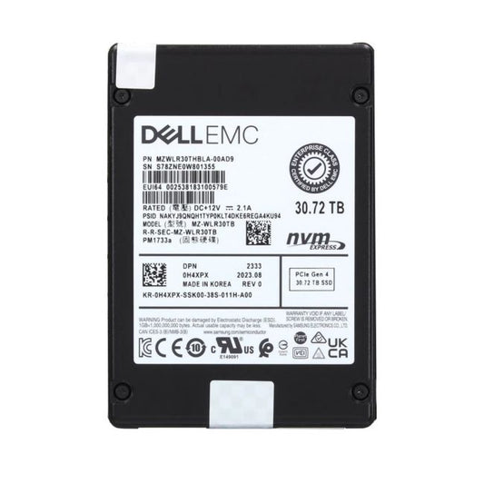 MZWLR30THBLA-00AD9 Samsung PM1733A 30.72TB PCIe Gen 4.0 x4 NVMe Read Intensive 2.5-inch Solid State Drive DELL OEM
SKU: MZWLR30THBLA-00AD9
Weight: 3.00 lbs
Condition: Refurbished
Massive 30.72TB capacity for extensive data storage
PCIe Gen 4.0 x4 NVMe interface delivering ultra-fast data transfer
Read-intensive design optimized for high read workloads
2.5-inch form factor tailored for enterprise storage systems
