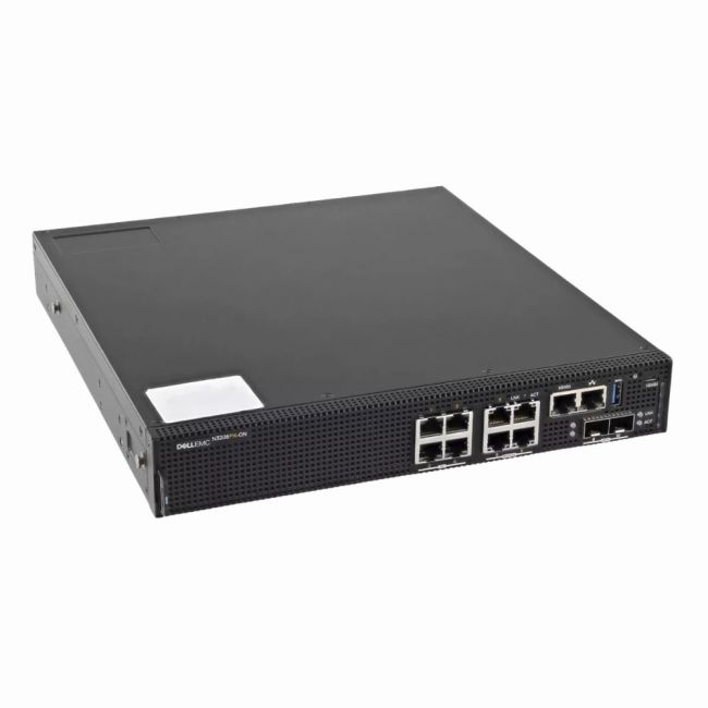 N3208PX-ONF Dell 10 x Ports 10/100/1000 Base-T Gigabit Ethernet SFP+ Layer 3 Managed Switch