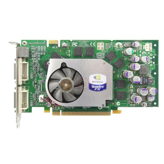 QUADROFX1400 NVIDIA Quadro FX 1400 128MB GDDR3 SDRAM 2XDVI PCI Express X16 Video Graphics Card - Hyper Tech Supplies