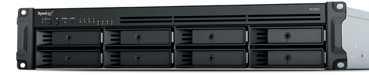 Synology RS1221RP+ 8-Bay Hot-Swappable Support 32GB (2 x 16GB) SATA 2.5-Inch SSD 2U Rack-mountable NAS Server