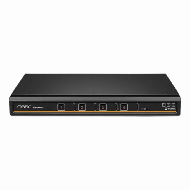 SC845DPHC-400 Vertiv Cybex SC800 Series 4 x Ports Universal Display Port Desktop Secure KVM Switch