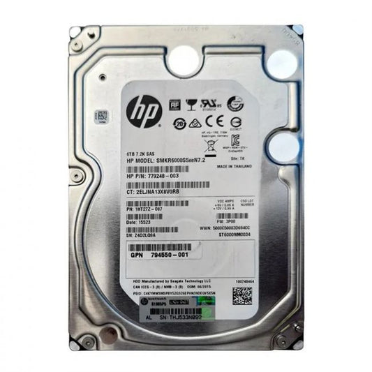 SMKR6000S5xeN7.2 HPE 6TB 7.2K RPM SAS 12Gb/s 3.5-inch LFF Hard Drive for 3PAR StoreServ 7000/8000
SKU: SMKR6000S5XEN7.2
Weight: 3.00 lbs
Condition: Refurbished
6TB high-capacity enterprise-class SAS hard drive
7,200 RPM spindle speed ensures balanced performance
12Gb/s SAS interface for fast and reliable data transfers
Designed for HPE 3PAR StoreServ 7000/8000 storage systems
