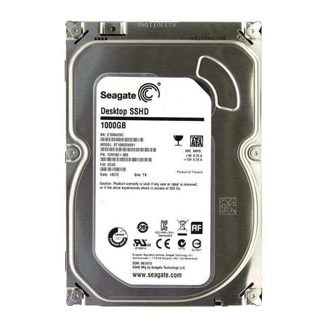 ST1000DX001 Seagate Desktop SSHD 1TB 7200RPM SATA 6GB/s 64MB Cache 8GB SSD 3.5-inch Hybrid Hard Drive
SKU: ST1000DX001
Weight: 3.00 lbs
Condition: Refurbished
✔ 1TB capacity with 7200 RPM speed for enhanced performance
✔ Hybrid design featuring 8GB SSD for faster data access
✔ SATA 6Gb/s interface, 64MB cache, and average data rates of 156 MB/s