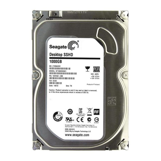 ST1000DX001 Seagate Desktop SSHD 1TB 7200RPM SATA 6GB/s 64MB Cache 8GB SSD 3.5-inch Hybrid Hard Drive
SKU: ST1000DX001
Weight: 3.00 lbs
Condition: Refurbished
✔ 1TB capacity with 7200 RPM speed for enhanced performance
✔ Hybrid design featuring 8GB SSD for faster data access
✔ SATA 6Gb/s interface, 64MB cache, and average data rates of 156 MB/s