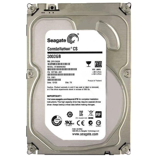 ST3000NC002 Seagate Constellation CS 3TB 7200RPM SATA 6GB/s 64MB Cache 3.5-inch Hard Drive
SKU: ST3000NC002
Weight: 3.00 lbs
Condition: Refurbished
✔ 3TB capacity with 7200 RPM speed for high-performance storage
✔ 64MB cache and SATA 6Gb/s interface for rapid data transfer
✔ 3.5" form factor, designed for compatibility with various desktop systems
