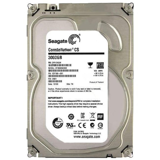 ST3000NC002 Seagate Constellation CS 3TB 7200RPM SATA 6GB/s 64MB Cache 3.5-inch Hard Drive
SKU: ST3000NC002
Weight: 3.00 lbs
Condition: Refurbished
✔ 3TB capacity with 7200 RPM speed for high-performance storage
✔ 64MB cache and SATA 6Gb/s interface for rapid data transfer
✔ 3.5" form factor, designed for compatibility with various desktop systems