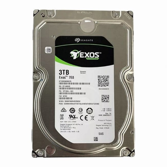 ST3000NM0035 Seagate Exos 7E8 3TB 7.2K RPM 12Gb/s SAS 512n 128MB Cache 3.5-Inch Hard Disk Drive
SKU: ST3000NM0035
Weight: 3.00 lbs
Condition: Refurbished
High-capacity 3TB 3.5-inch HDD with 7,200 RPM speed
SAS 12Gb/s interface for fast data transfer
128MB cache for improved performance
Designed for enterprise-grade applications with 2 million hours MTBF