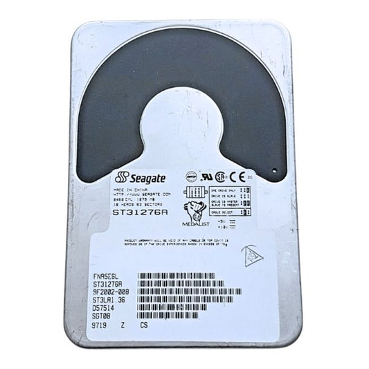 ST31276A Seagate Medalist 1276 1.28GB 4.5K RPM ATA/IDE 64KB Cache 3.5-Inch Hard Drive
SKU: ST31276A
Weight: 1.90 lbs
Condition: Refurbished
✔ 1.28GB storage capacity for light data storage needs
✔ ATA/IDE interface for compatibility with legacy systems
✔ 4,500 RPM spindle speed for efficient data retrieval
✔ 64KB cache for faster read/write performance