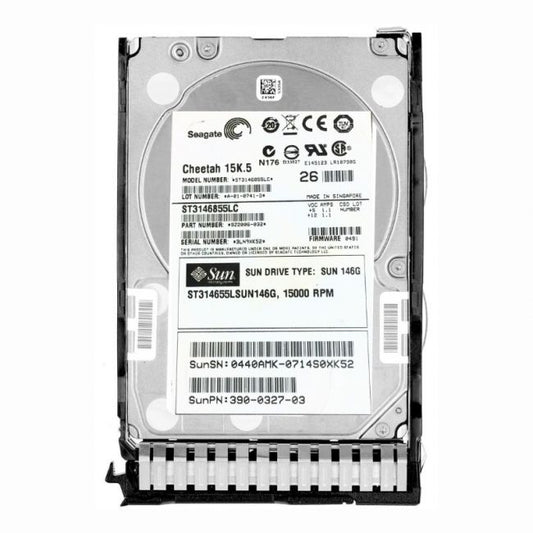 ST314655LSUN146G Sun 146GB 15K RPM Ultra-320 SCSI 80-Pin 16MB Cache 3.5-inch Internal Hard Drive
SKU: ST314655LSUN146G
Weight: 3.00 lbs
Condition: Refurbished
146GB storage capacity with 15,000 RPM spindle speed
Ultra-320 SCSI interface with 80-pin LVD connector
16MB cache for enhanced data transfer rates
Hot-pluggable design for easy maintenance and upgrades