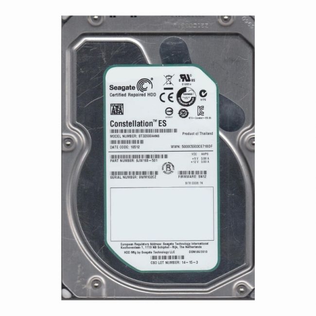 ST3200044SS Seagate Constellation ES 2TB 7.2K RPM 6Gb/s SAS 512n 16MB Cache 3.5-Inch Hard Disk Drive