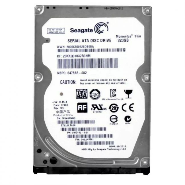 ST320LT020 Seagate Momentus Thin 320GB 5400RPM SATA 3GB/s 16MB Cache 2.5-inch Hard Drive
SKU: ST320LT020
Weight: 3.00 lbs
Condition: Refurbished
✔ 320GB capacity with 5400 RPM speed for efficient performance
✔ 16MB cache and SATA 3Gb/s interface for reliable data transfer
✔ 2.5" form factor, designed for slim laptops and compact systems