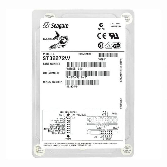 ST32272W Seagate Barracuda 4XL 2.26GB 7.2K RPM Ultra Wide SCSI 68-Pin 512KB Cache 3.5-inch Internal Hard Drive
SKU: ST32272W
Weight: 3.00 lbs
Condition: Refurbished
2.26GB 7.2K RPM Ultra Wide SCSI 68-Pin 3.5-inch internal hard drive
512KB cache for improved data access speeds
Designed for high-performance desktop and workstation applications
Reliable Seagate Barracuda 4XL series with robust build quality