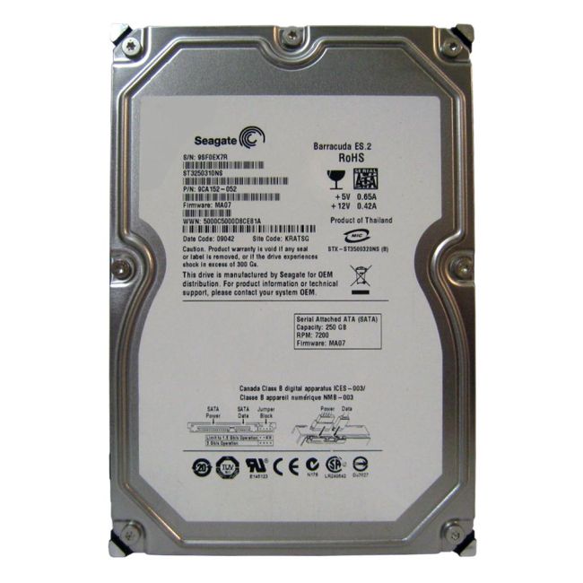 ST3250310NS Seagate Barracuda ES.2 250GB 7200RPM SATA 3Gbps 32MB Cache 3.5-inch Internal Hard Drive
SKU: ST3250310NS
Weight: 3.00 lbs
Condition: Refurbished
✔ 250GB capacity with 7200 RPM speed for efficient performance
✔ 32MB cache and SATA 3Gbps interface for reliable data transfer
✔ 3.5" form factor, designed for compatibility with various desktop system