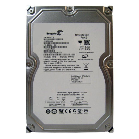 ST3250310NS Seagate Barracuda ES.2 250GB 7200RPM SATA 3Gbps 32MB Cache 3.5-inch Internal Hard Drive
SKU: ST3250310NS
Weight: 3.00 lbs
Condition: Refurbished
✔ 250GB capacity with 7200 RPM speed for efficient performance
✔ 32MB cache and SATA 3Gbps interface for reliable data transfer
✔ 3.5" form factor, designed for compatibility with various desktop system