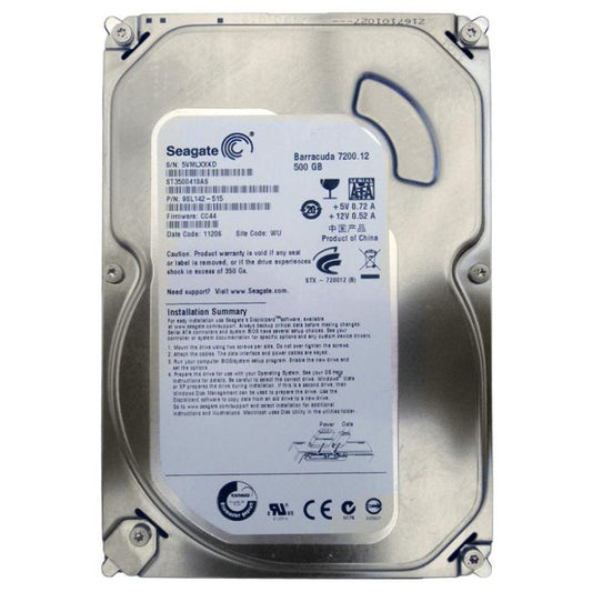ST3500418AS Seagate Barracuda 7200.12 500GB 7200RPM SATA 3Gbps 16MB Cache 3.5-inch Internal Hard Drive
SKU: ST3500418AS
Weight: 3.00 lbs
Condition: Refurbished
✔ 500GB capacity with 7200 RPM speed for reliable performance
✔ 16MB cache and SATA 3Gbps interface for efficient data transfers
✔ 3.5" form factor, optimized for desktop systems and storage solutions