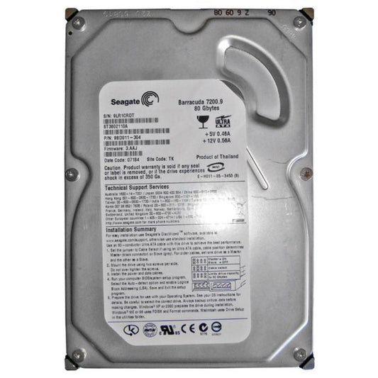 ST3802110A Seagate Barracuda 80GB 7200RPM ATA-100 2MB Cache 3.5-inch Hard Drive
SKU: ST3802110A
Weight: 3.00 lbs
Condition: Refurbished